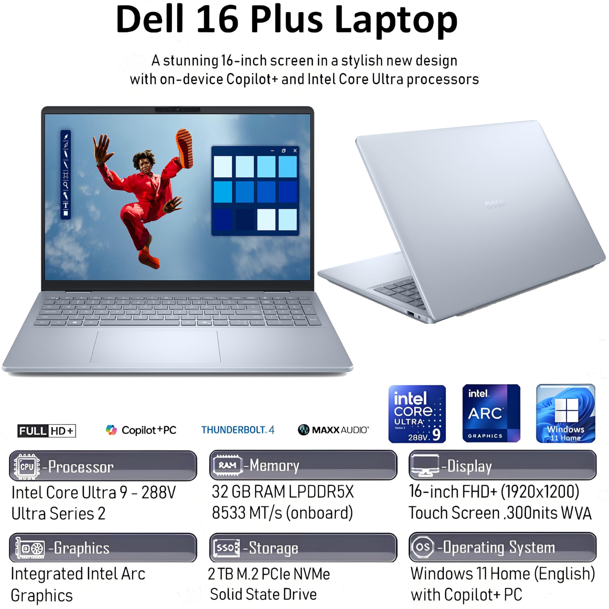 Amazon.co.jp: Dell 16 Plusタッチスクリーンノートパソコン。Intel
